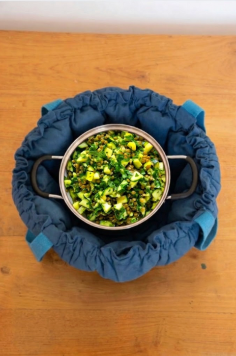 Lentilles à la courgette dans un sac Jack Meal taille L bleu royal