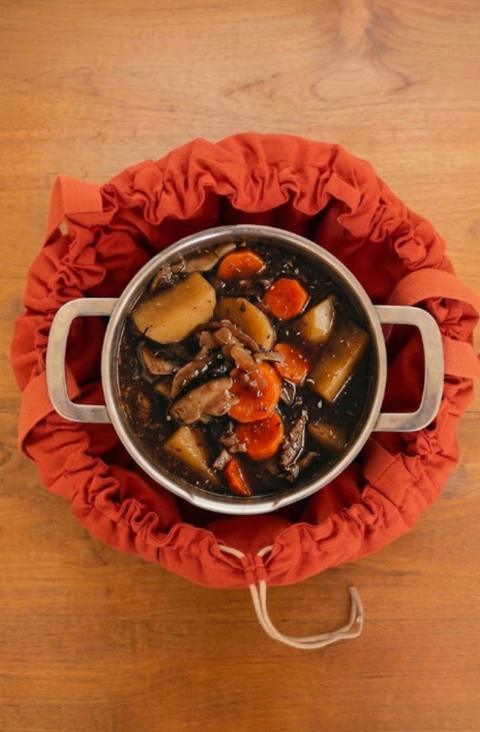 Miso Stew dans sac Jack Meal rouge terracotta taille L