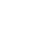 thin white heart icon no fill no bg